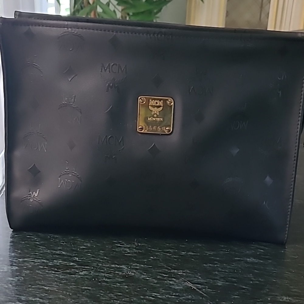 MCM Black Leather Men's Bag